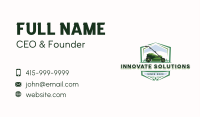 Lawn Mower Gardener Business Card Design