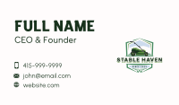 Lawn Mower Gardener Business Card Image Preview