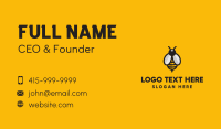 Simple Bee Symbol  Business Card Image Preview