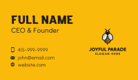 Simple Bee Symbol  Business Card Design