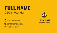 Simple Bee Symbol  Business Card Image Preview