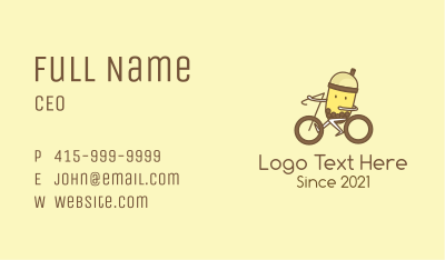 Milk Tea Cyclist Business Card Image Preview