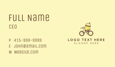 Milk Tea Cyclist Business Card Image Preview