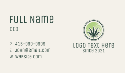 Weed Dispensary Badge Business Card Image Preview