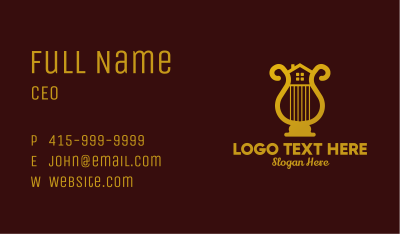 Gold Harp House  Business Card Image Preview