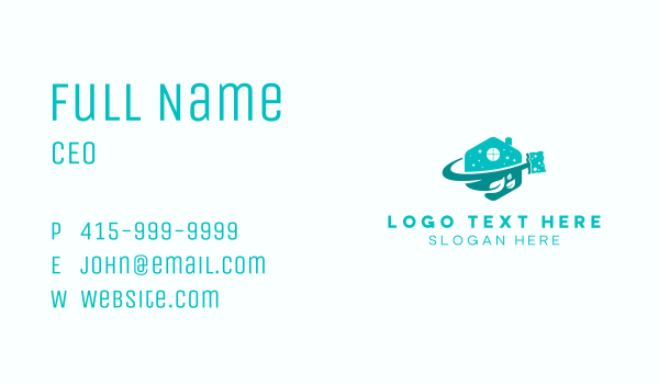 Eco Housekeeper Sponge Business Card Design Image Preview