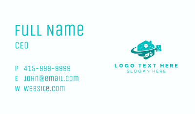 Eco Housekeeper Sponge Business Card Image Preview