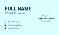 Funky Script Wordmark Business Card Design