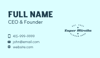 Funky Script Wordmark Business Card Image Preview
