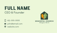 Greenhouse Yard Gardening Leaf Business Card Image Preview