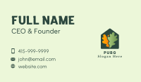 Greenhouse Yard Gardening Leaf Business Card Image Preview