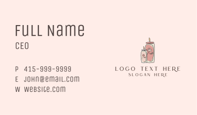 Flower Candle Business Card Image Preview