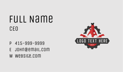 Mechanic Tool Jack Stand Business Card Image Preview
