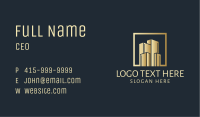 Deluxe Real Estate Residential Business Card