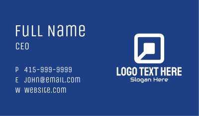 Tech Software Letter O Business Card