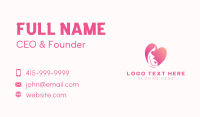 Pregnant Mother Heart Business Card Design