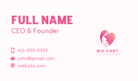 Pregnant Mother Heart Business Card Image Preview