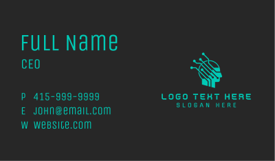 Circuit Artificial Intelligence Business Card Image Preview