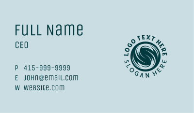 Generic Waves Letter S Business Card Image Preview