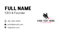 Fire Dragon Horns  Business Card Image Preview