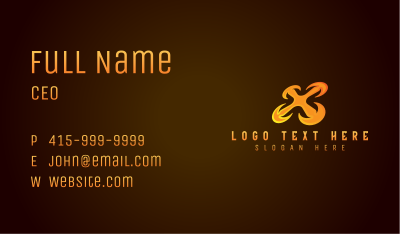 Flying Aerial Drone Business Card Image Preview