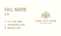 Golden Aztec Bird Badge Business Card Image Preview
