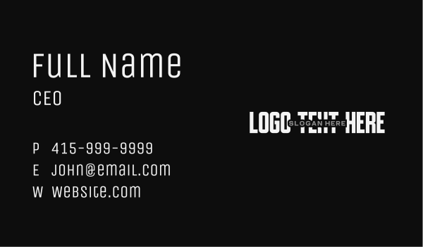 Poster Title Wordmark Business Card Design Image Preview