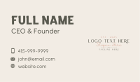 Professional Elegant Luxury Wordmark Business Card Image Preview