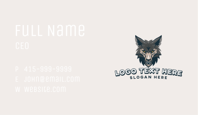 Mad Wolf Gaming Business Card Image Preview