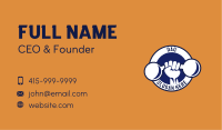 Dumbbell Fitness Badge Business Card Image Preview