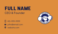 Dumbbell Fitness Badge Business Card Image Preview