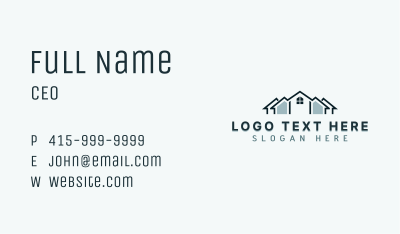 Home Roof Renovation Business Card Image Preview