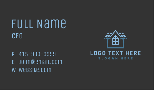 Hammer Home Carpentry Business Card Design Image Preview