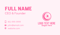 Pink Donut Moon Business Card Image Preview