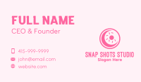 Pink Donut Moon Business Card Image Preview