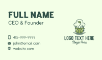Green Organic Coffee Tea Business Card Design