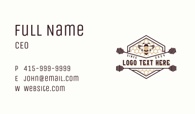 Bee Honeycomb Hexagon Business Card Image Preview