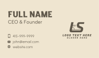 Shoe Letter L & S Business Card Design