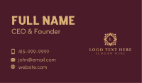 Premium Luxury Ornament Business Card Design