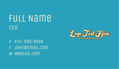 Classic Brand Wordmark  Business Card Image Preview