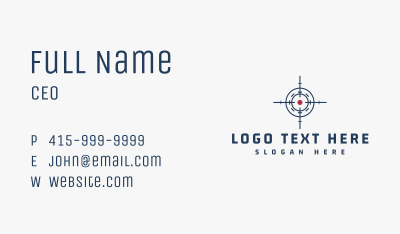 Target Mark Crosshair Business Card Image Preview