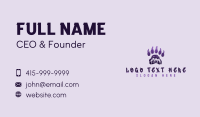 Mountain Bear Claw Business Card Design