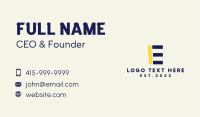 Letter E Bolt Business Card Image Preview