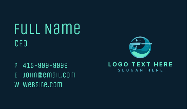 Pressure Washing Disinfection Business Card Design Image Preview