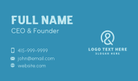 Blue Corporate Ampersand Logo Business Card Image Preview