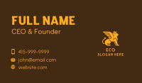 Golden Lion Griffin  Business Card Image Preview