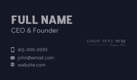 Elegant Brand Wordmark Business Card Image Preview