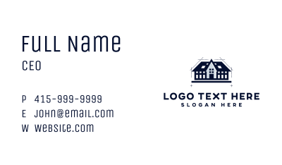 Home Architecture Blueprint Business Card Image Preview