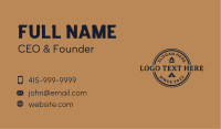 Outdoor Bonfire Camp Business Card Image Preview