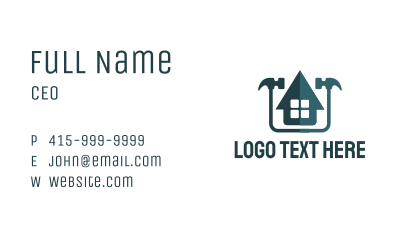 Hammer House Repair  Business Card Image Preview
